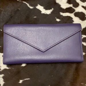 Neely & Chloe pebbled leather tri-fold wallet